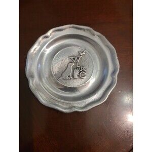 WLRC SMall Pewter Dog Show Award Plaque By Pewtarex 4"